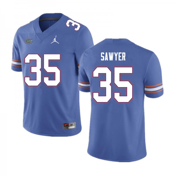 Men #35 William Sawyer Florida Gators College Football Jerseys Blue